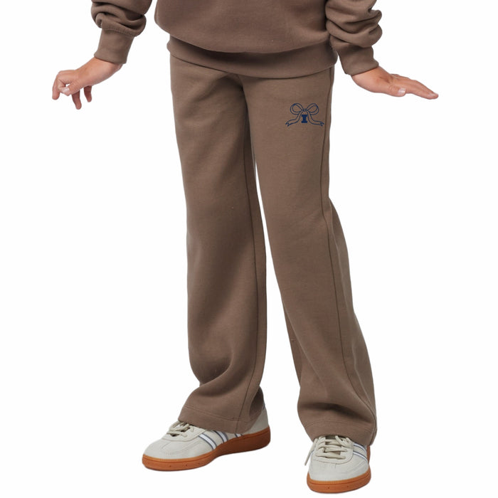 Illinois Sweatpants Kids Brown Block I Bow