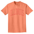 Illinois T-Shirt Orange Tonal Arch