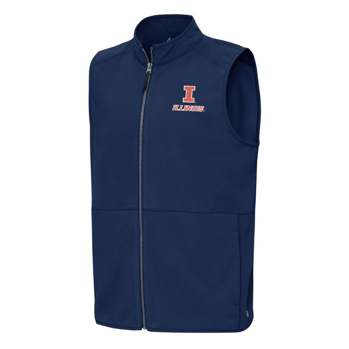 Illinois Vest Men's Navy Antigua Full-Zip Block I
