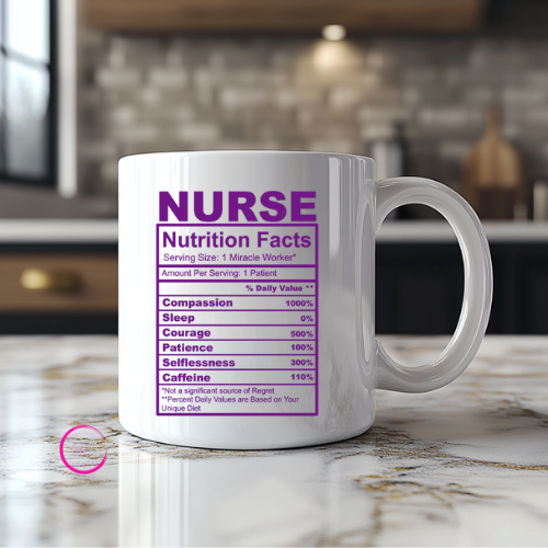 In My Nurse Era Ceramic Mug with UV DTF Decal