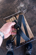 In Stock - Stitched Work Belt / Max Support Black 1.5” / Waist Size 40 (Belt Size 44)