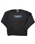 Infinity Blue Crewneck Sweatshirt - Black