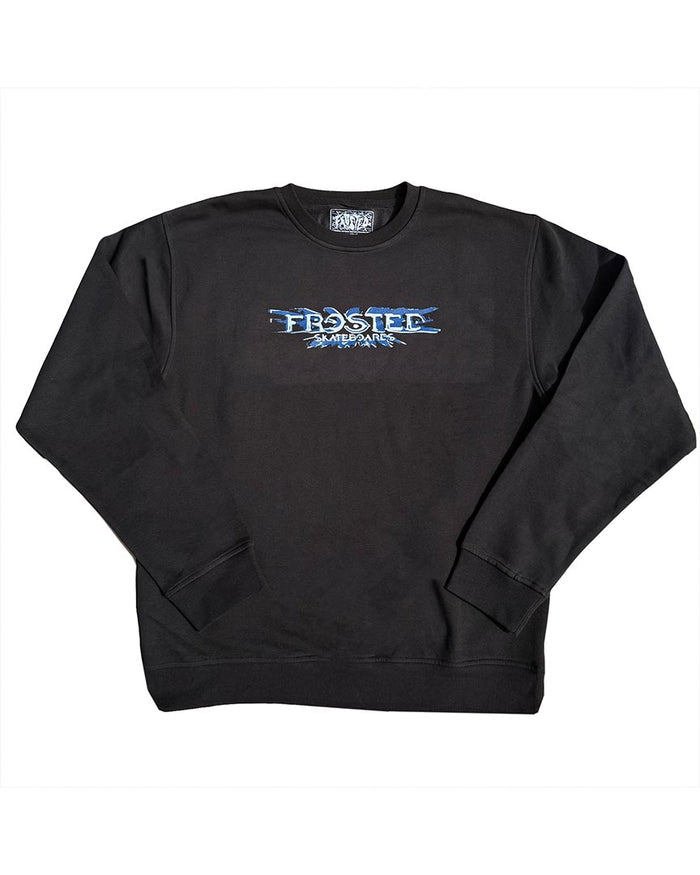 Infinity Blue Crewneck Sweatshirt - Black