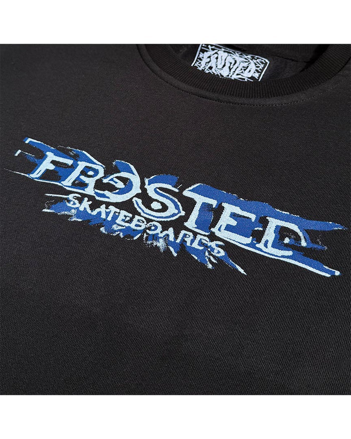 Infinity Blue Crewneck Sweatshirt - Black