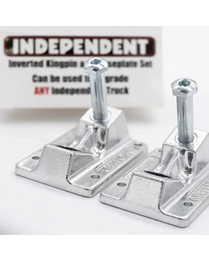 Inverted Kingpin and Baseplate Set - Silver