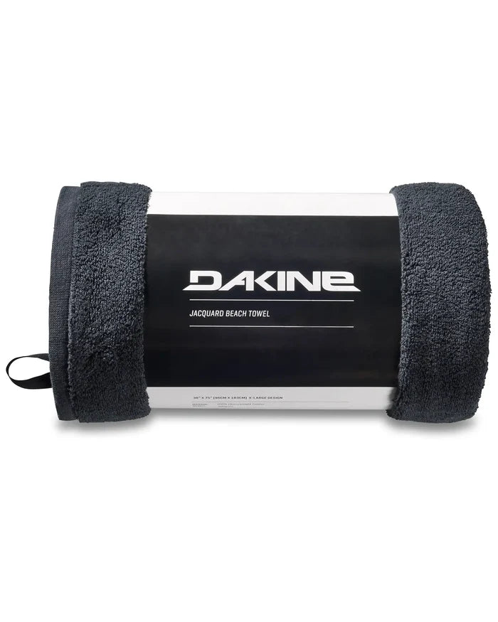 Jacquard Beach Towel - Black