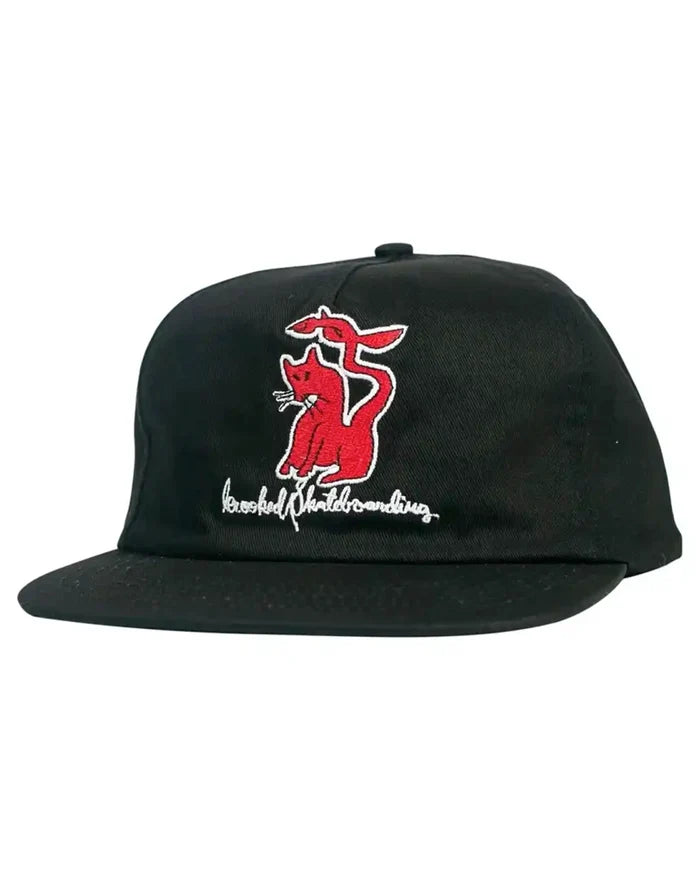 Kat Serpent Hat - Black/Red