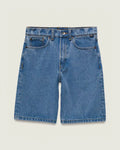 Kids Check-5 Baggy Denim Shorts - Stonewash/Blue