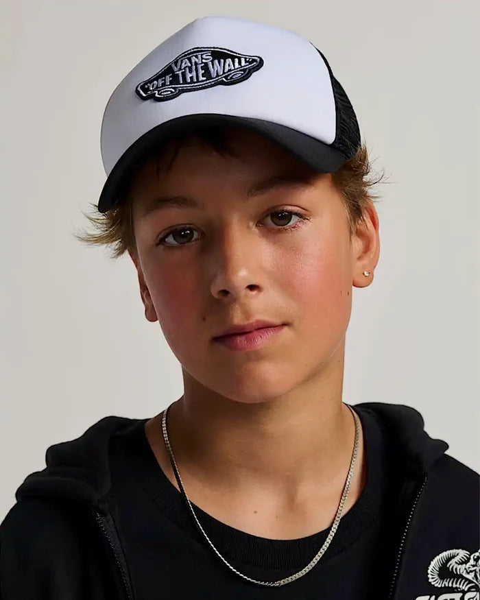 Kids Classic Patch Curved Hat - Black/White