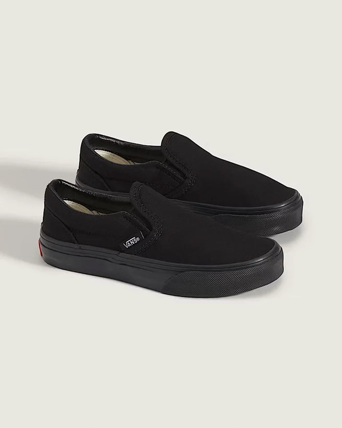 Kids Classic Slip-On Shoes - Black/Black