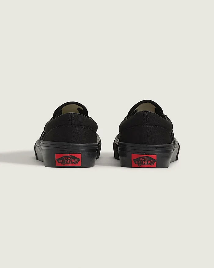 Kids Classic Slip-On Shoes - Black/Black