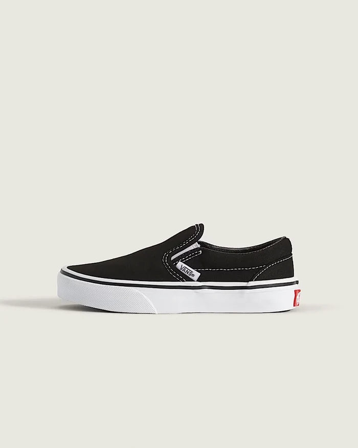 Kids Classic Slip-On Shoes - Black/True White