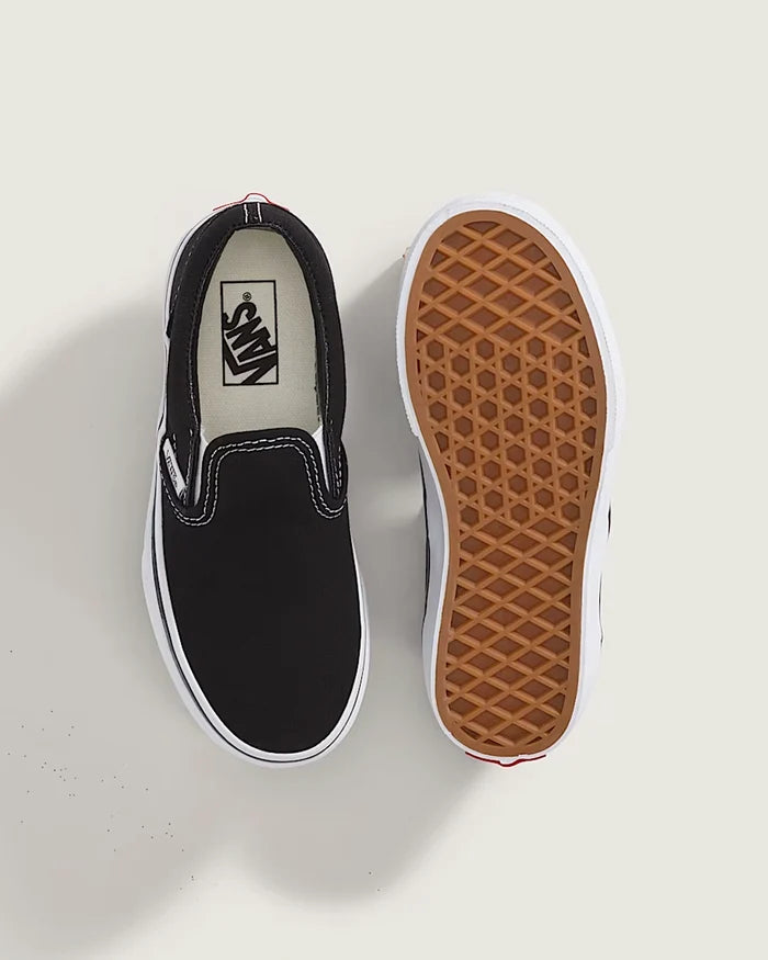 Kids Classic Slip-On Shoes - Black/True White
