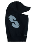 Knit Visor Face Mask - Black