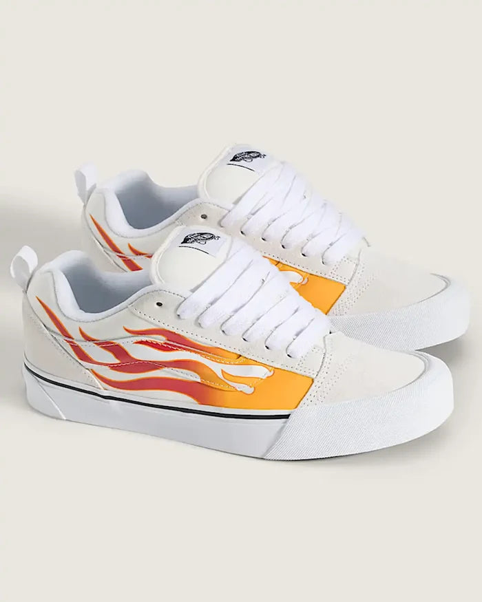 Knu Skool Shoes - Flame Cream