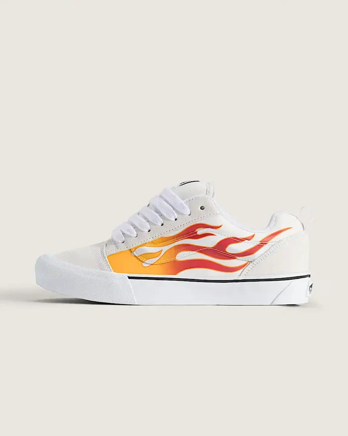 Knu Skool Shoes - Flame Cream