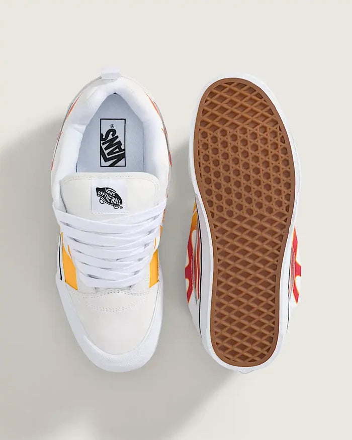 Knu Skool Shoes - Flame Cream
