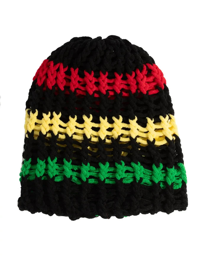 Lampshade Mid Size Beanie - Black/Rasta