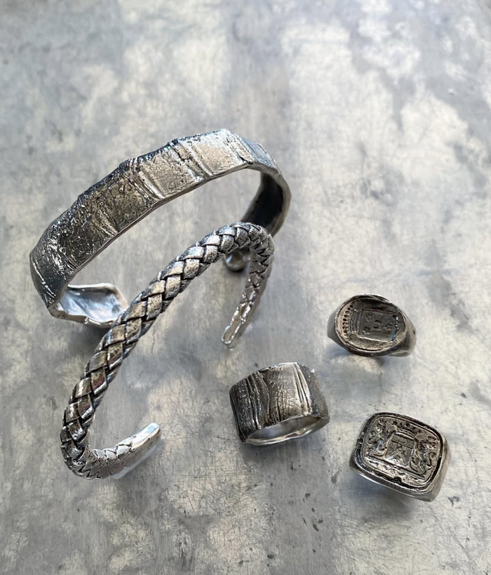 landscape leather ring
