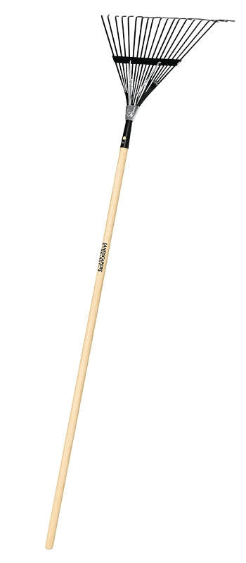 Landscapers Select Lawn/leaf Rake Steel Tine Wood Handle
