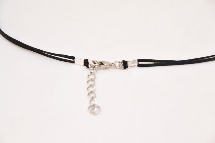 Life is what you make of it' black choker necklace - shani-adi-jewerly