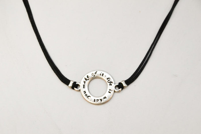 Life is what you make of it necklace for men - shani-adi-jewerly