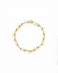 link bracelet in gold