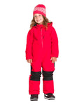 Little Flurry One Piece Kid's Winter Suit - Bright Cherry