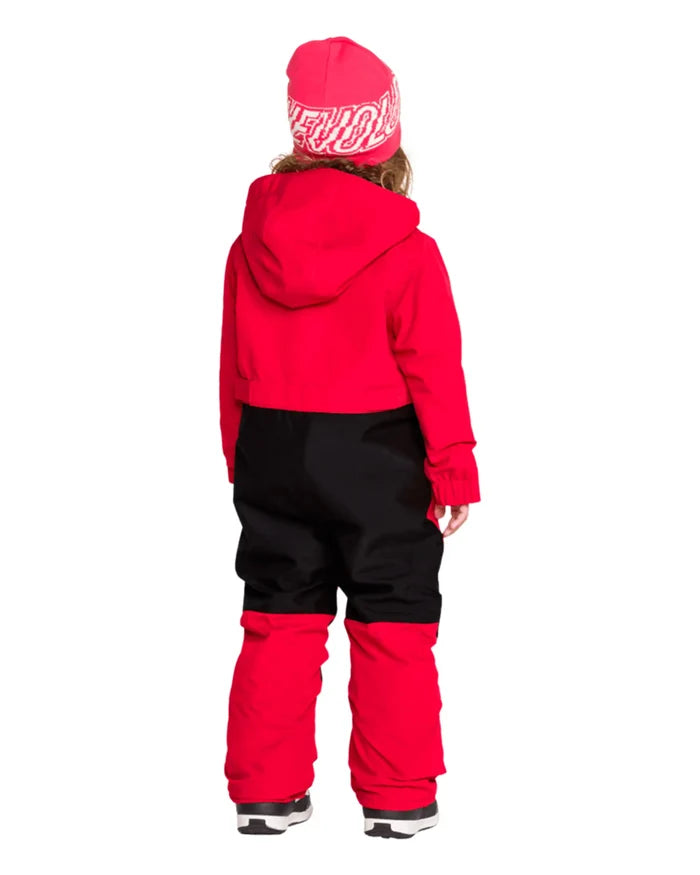 Little Flurry One Piece Kid's Winter Suit - Bright Cherry