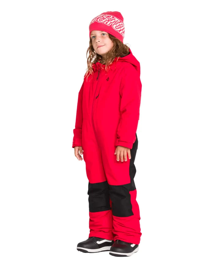 Little Flurry One Piece Kid's Winter Suit - Bright Cherry