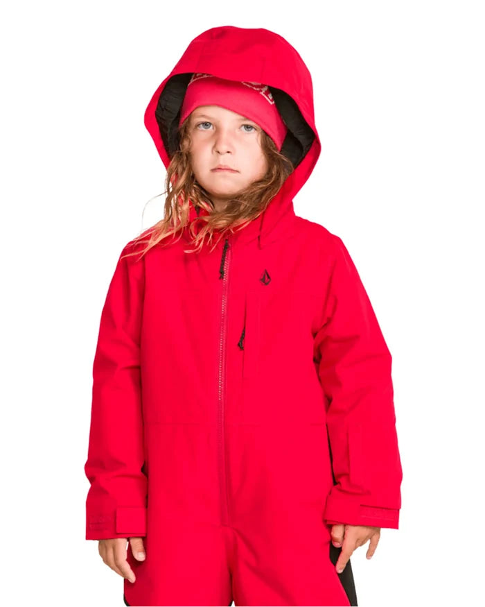 Little Flurry One Piece Kid's Winter Suit - Bright Cherry