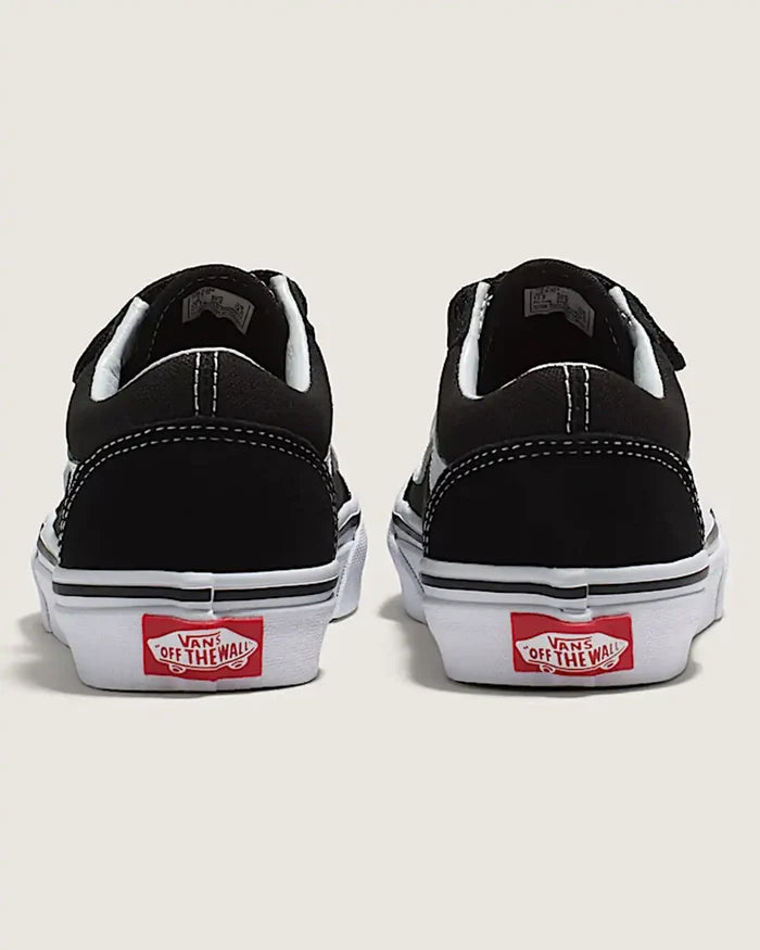Little Kids Old School V Shoes - Black/True White