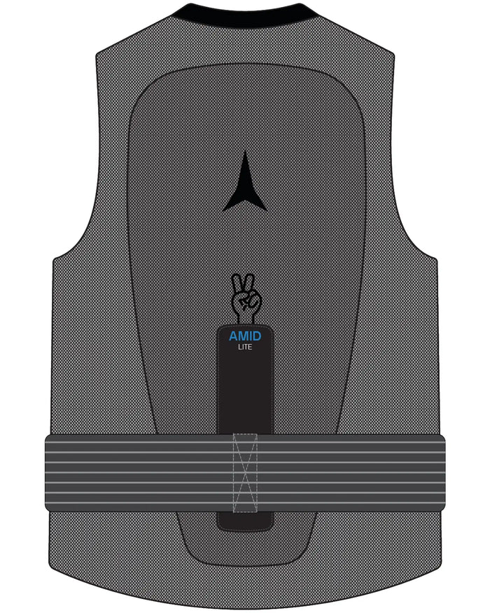 Live Shield Amid Lite Vest Jr Ski - Black