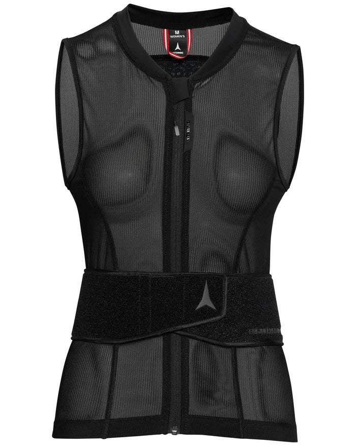 Live Shield Amid Lite Vest W Back Protector - Black