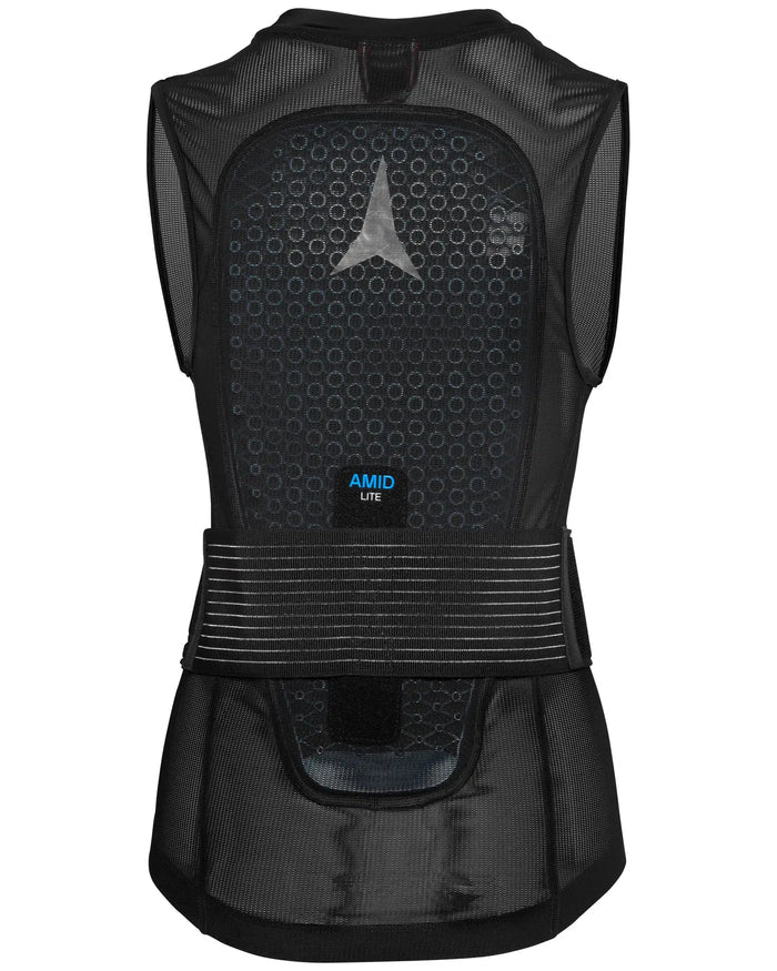 Live Shield Amid Lite Vest W Back Protector - Black