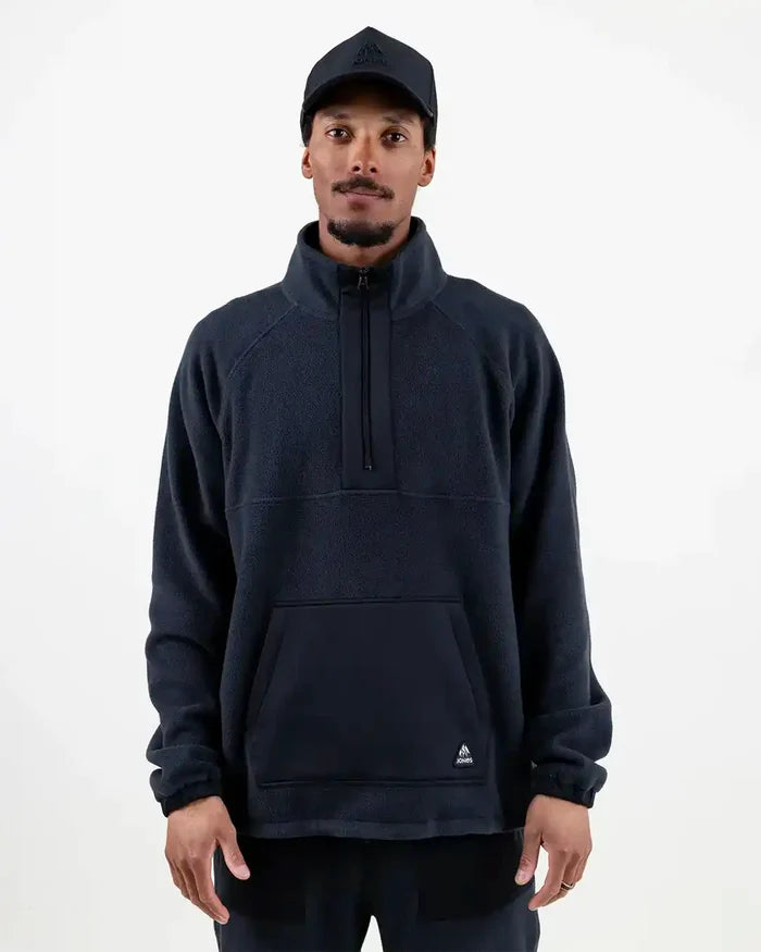 Lodge Half Zip Rec Fleece Fleece - Stealth Black