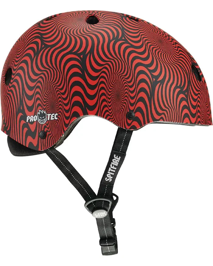 Low Pro Spitfire Helmet Protective Gear - Red Swirl
