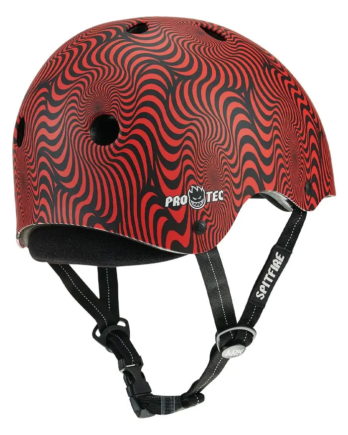 Low Pro Spitfire Helmet Protective Gear - Red Swirl