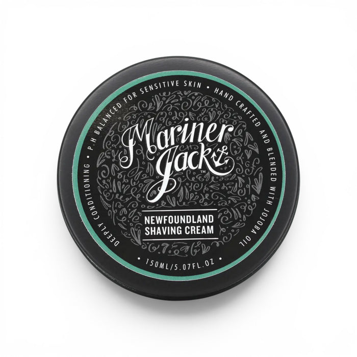 Mariner Jack Newfoundland shaving cream 150ml tub on white background