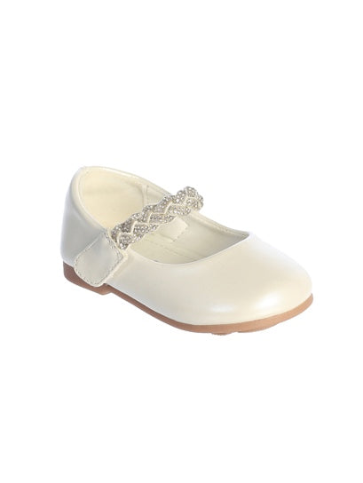 MATTE SHOES BRAIDED RHINESTONE