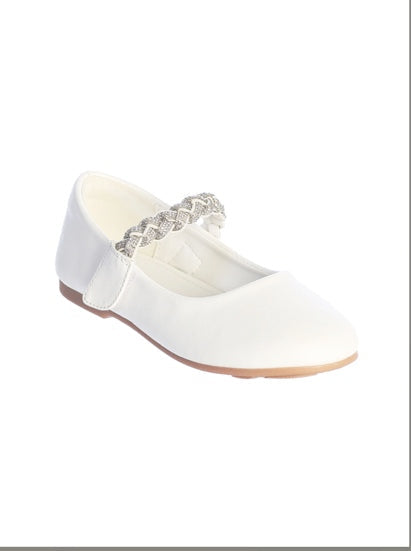 MATTE SHOES BRAIDED RHINESTONE