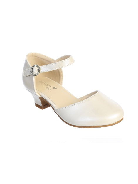 MATTE SHOES  WITH RHINESTONE BUCKLE