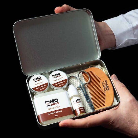 Mo Bros Sandalwood XL Beard Maintenance Grooming Kit