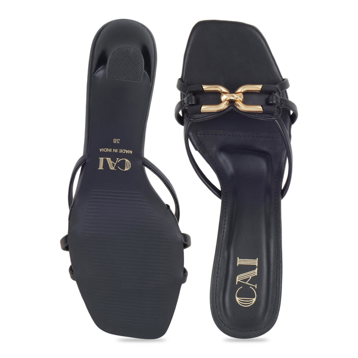 MonoGold Black heels