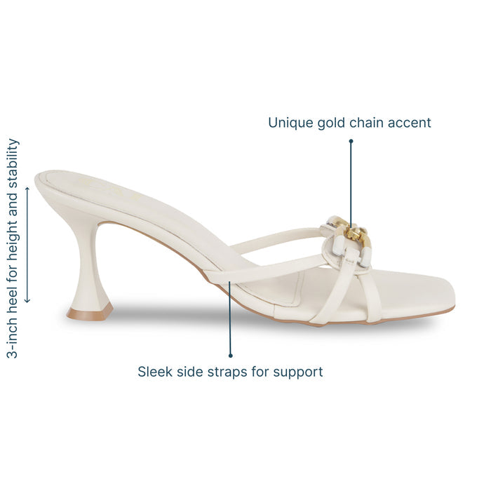 MonoGold Cream Heels
