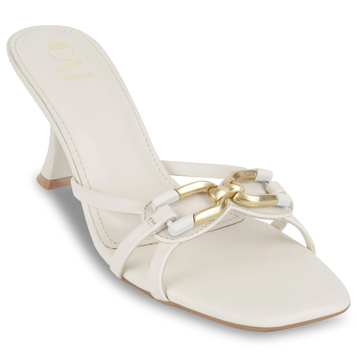 MonoGold Cream Heels