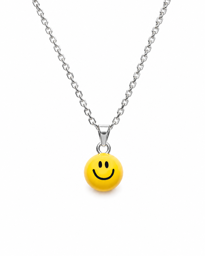 Moody Hand-Painted Necklace – 925 Sterling Silver