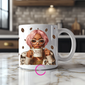 My Cup Overflows – Psalm 23:5 Ceramic Mug with UV DTF Wrap