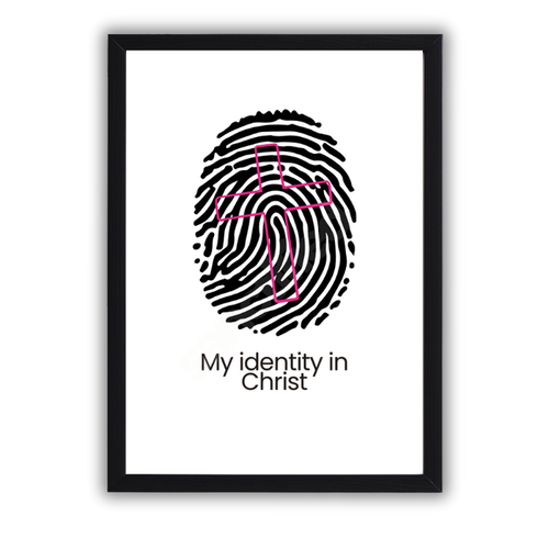 "My Identity in Christ" – Wall Art Print