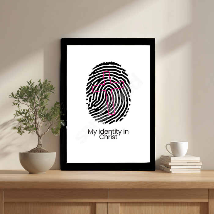 "My Identity in Christ" – Wall Art Print
